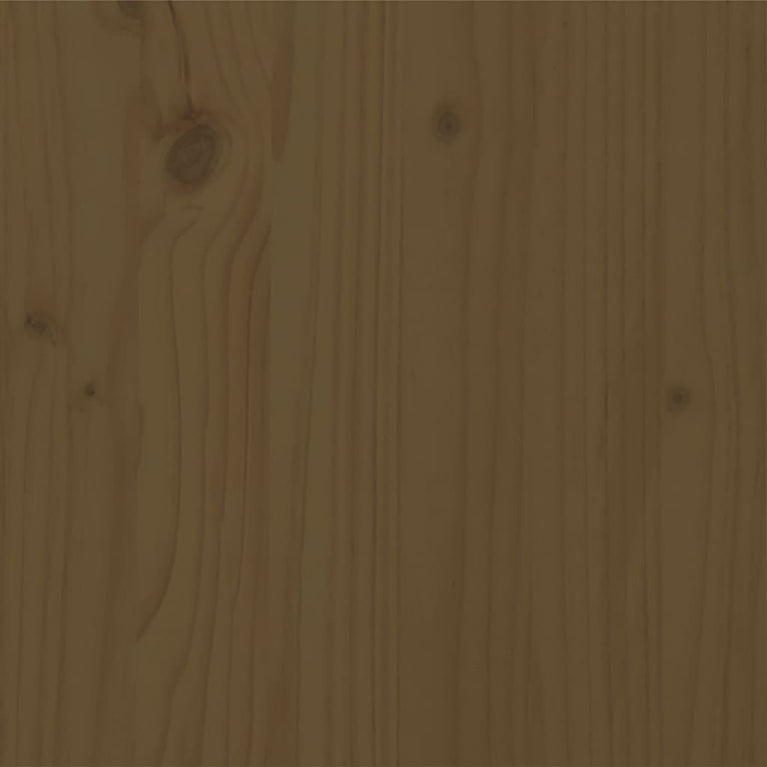 Bedframe massief hout honingbruin 160x200 cm