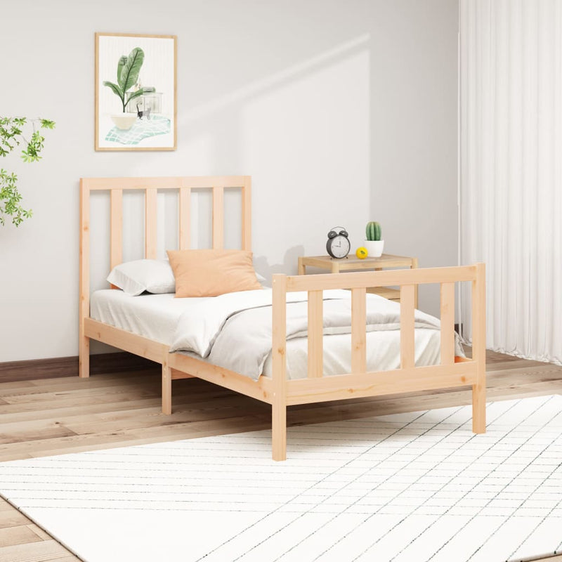 Bedframe massief grenenhout 100x200 cm