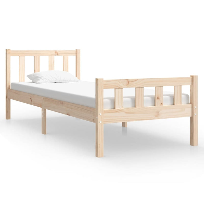 Bedframe massief hout 90x190 cm
