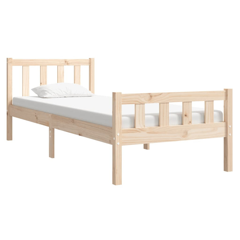 Bedframe massief hout 90x190 cm