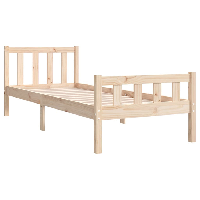 Bedframe massief hout 90x190 cm