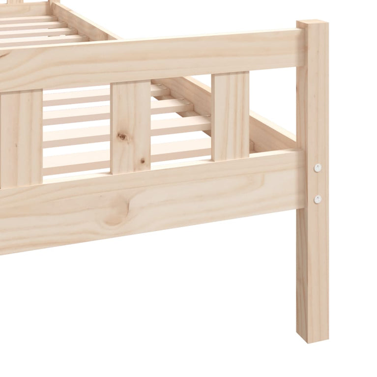 Bedframe massief hout 90x190 cm