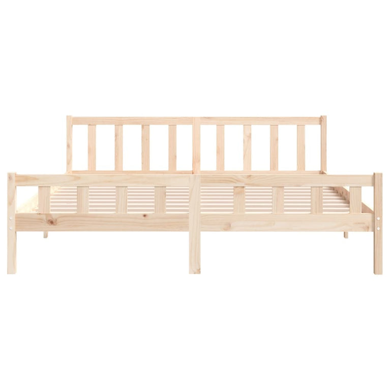 Bedframe massief hout 200x200 cm