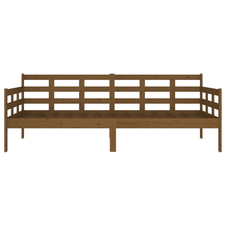 Slaapbank massief grenenhout honingbruin 90x190 cm