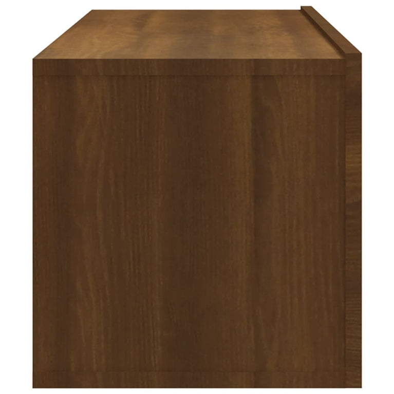 Tv-meubelen 2 st wandgemonteerd 100x30x30 cm hout bruineiken