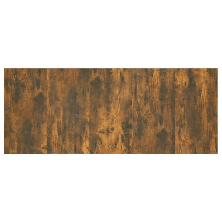 Hoofdbord met kastjes bewerkt hout gerookt eikenkleurig