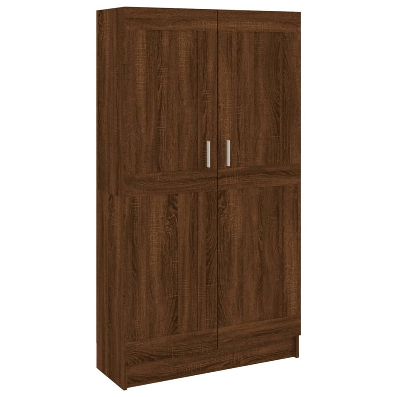 Boekenkast 82,5x30,5x150 cm bewerkt hout bruin eikenkleur