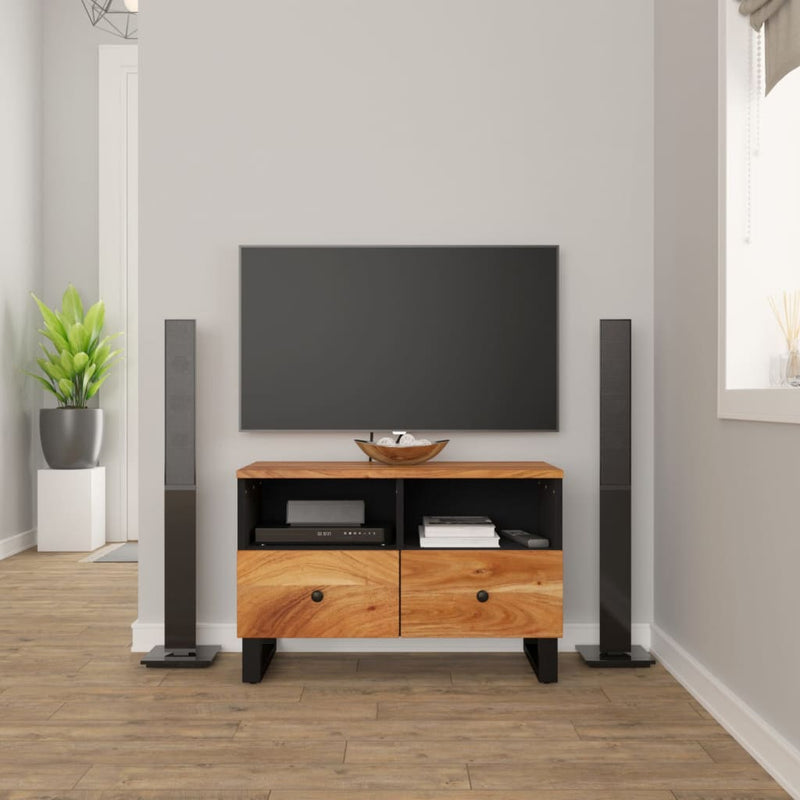 Tv-meubel 70x33x46 cm massief acaciahout
