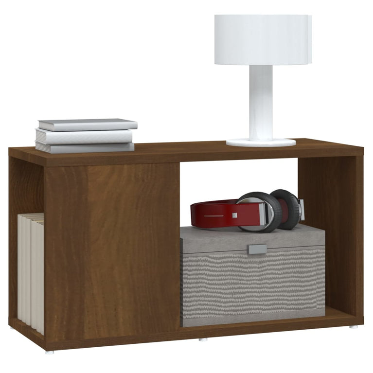 Tv-meubel 60x24x32 cm bewerkt hout bruin eikenkleur