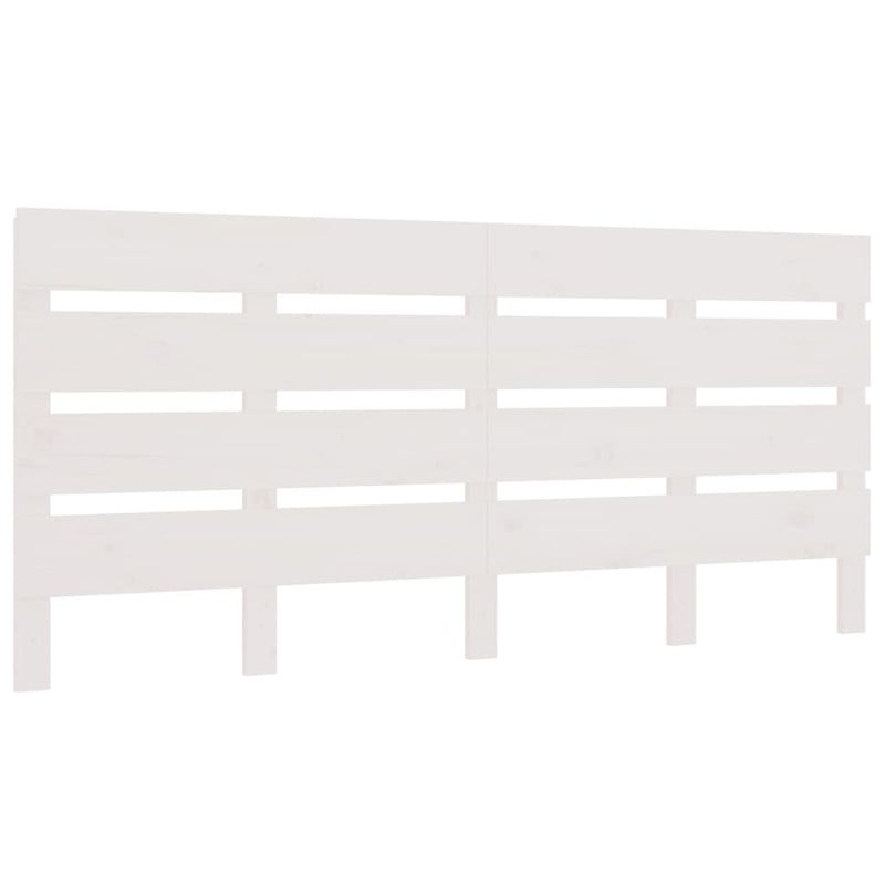 Hoofdbord 140x3x80 cm massief grenenhout wit