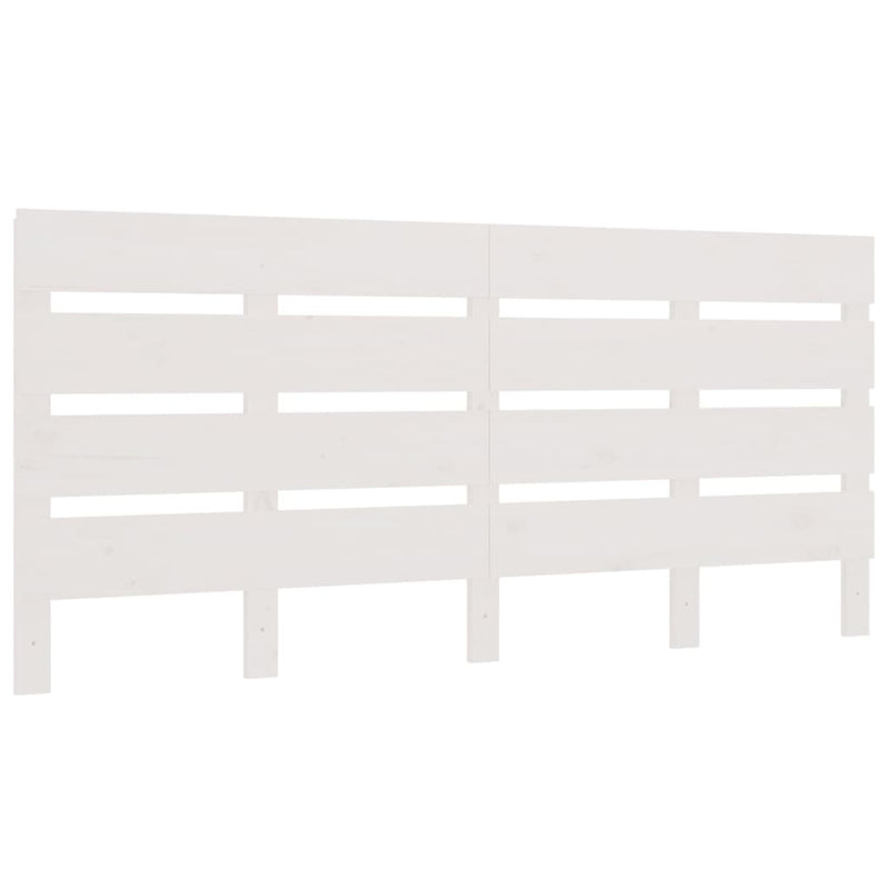 Hoofdbord 150x3x80 cm massief grenenhout wit