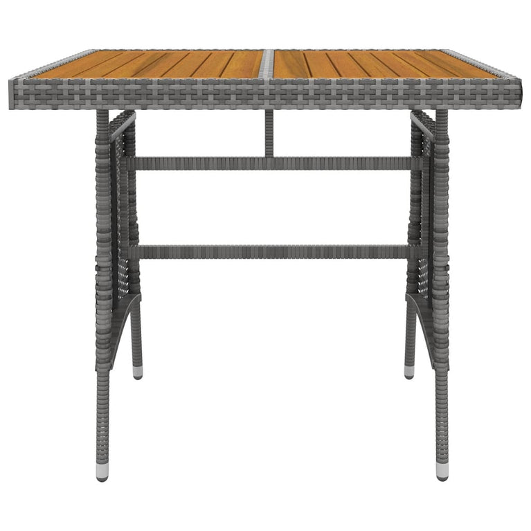 5-delige Tuinset poly rattan grijs