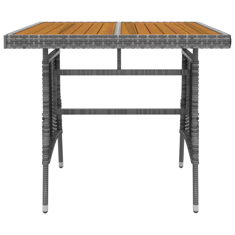 5-delige Tuinset poly rattan grijs