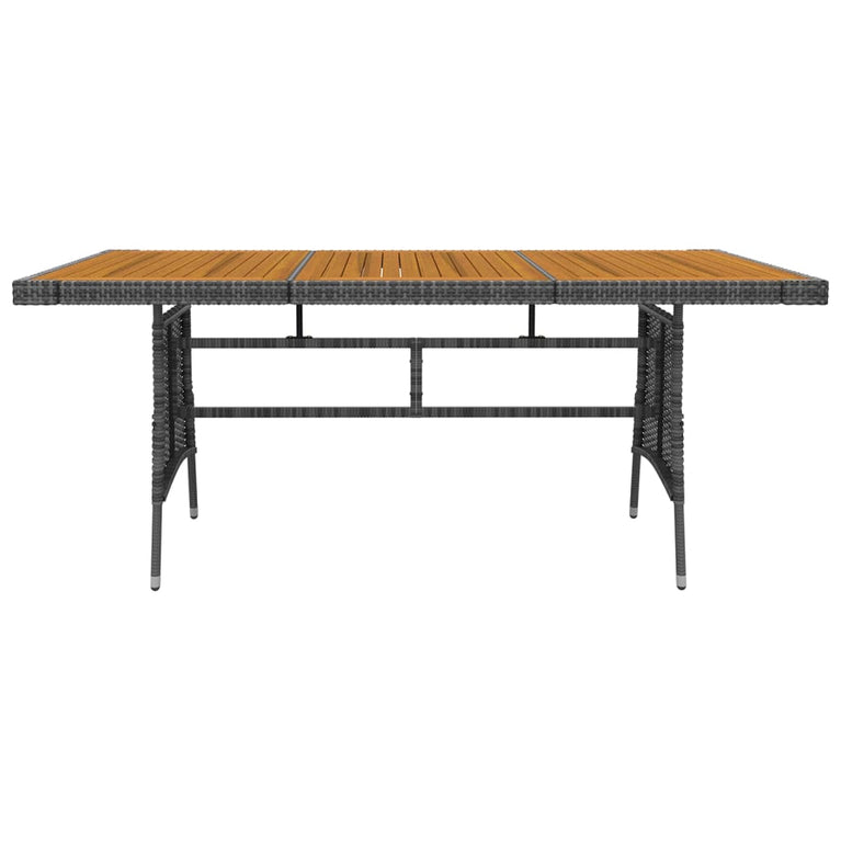 9-delige Tuinset poly rattan grijs