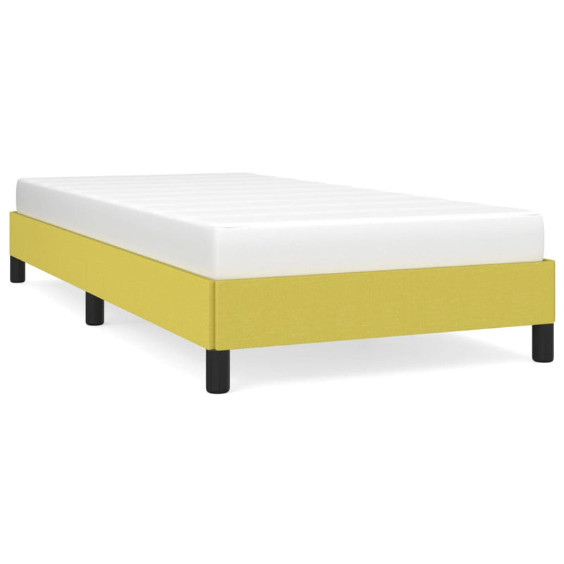 Bedframe stof groen 80x200 cm