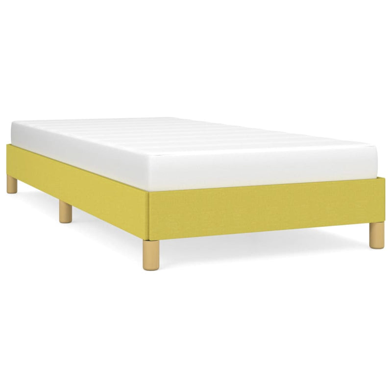 Bedframe stof groen 80x200 cm