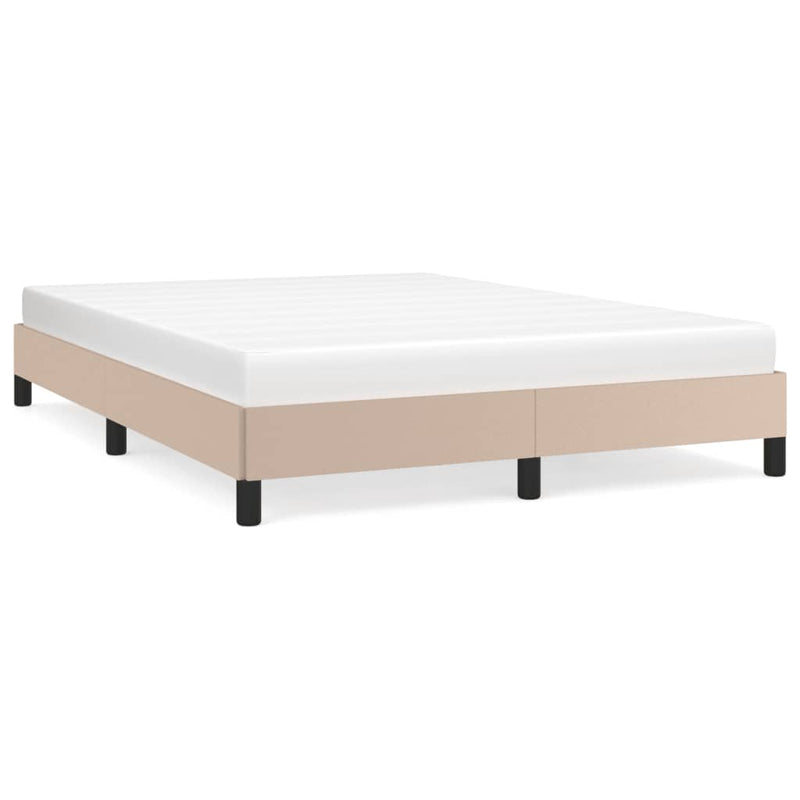 Bedframe kunstleer cappuccinokleurig 140x200 cm