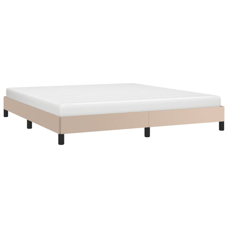 Bedframe kunstleer cappuccinokleurig 160x200 cm