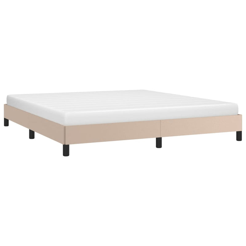 Bedframe kunstleer cappuccinokleurig 180x200 cm