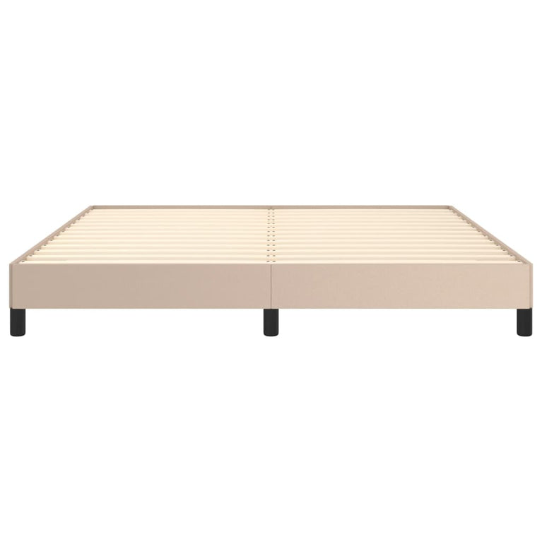 Bedframe kunstleer cappuccinokleurig 180x200 cm