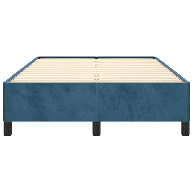 Bedframe fluweel donkerblauw 120x200 cm
