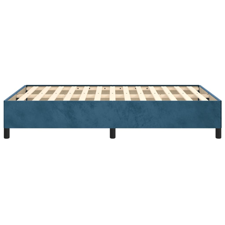 Bedframe fluweel donkerblauw 120x200 cm