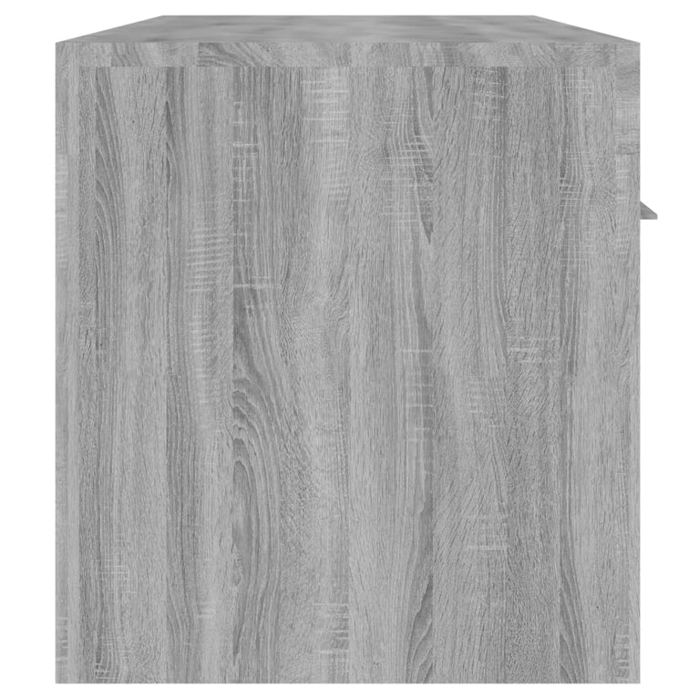 Tv-meubel met LED-verlichting 140x36,5x40 cm grijs sonoma eiken