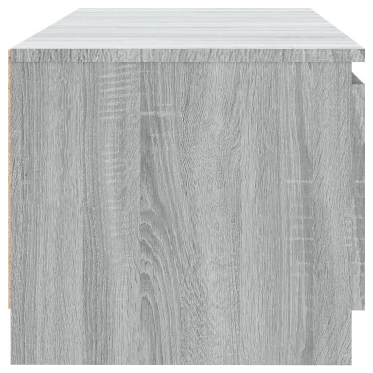 Tv-meubel met LED-verlichting 140x40x35,5 cm grijs sonoma eiken