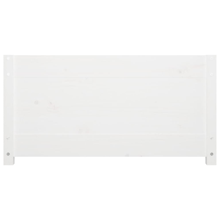 Slaapbank 75x190 cm massief grenenhout wit