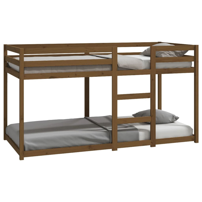 Stapelbed massief grenenhout honingbruin 90x200 cm