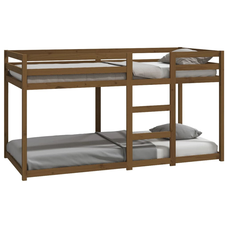Stapelbed massief grenenhout honingbruin 90x200 cm