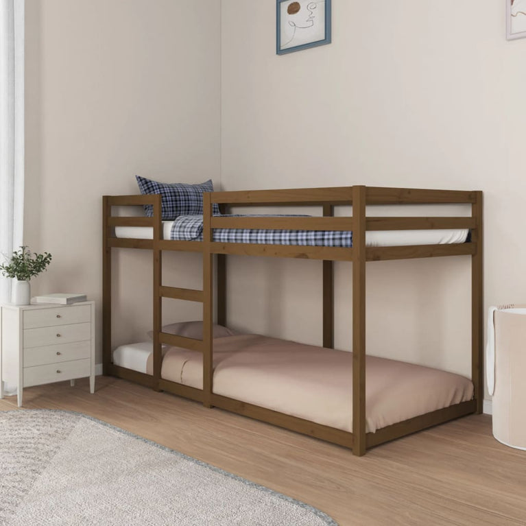 Stapelbed massief grenenhout honingbruin 90x200 cm