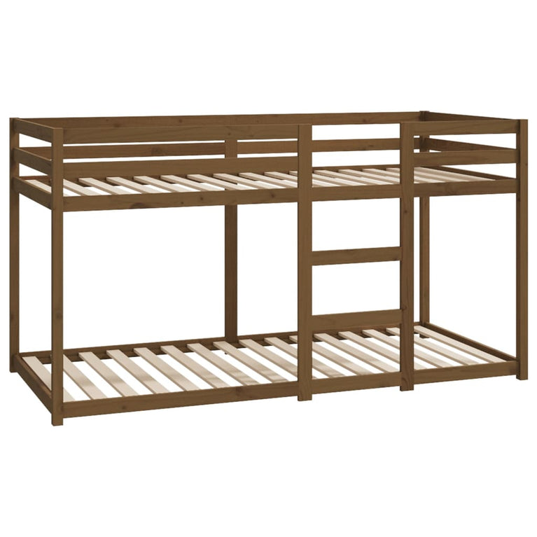 Stapelbed massief grenenhout honingbruin 90x200 cm