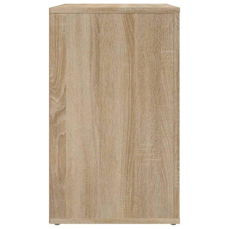 Nachtkastje 50x36x60 cm bewerkt hout sonoma eikenkleurig