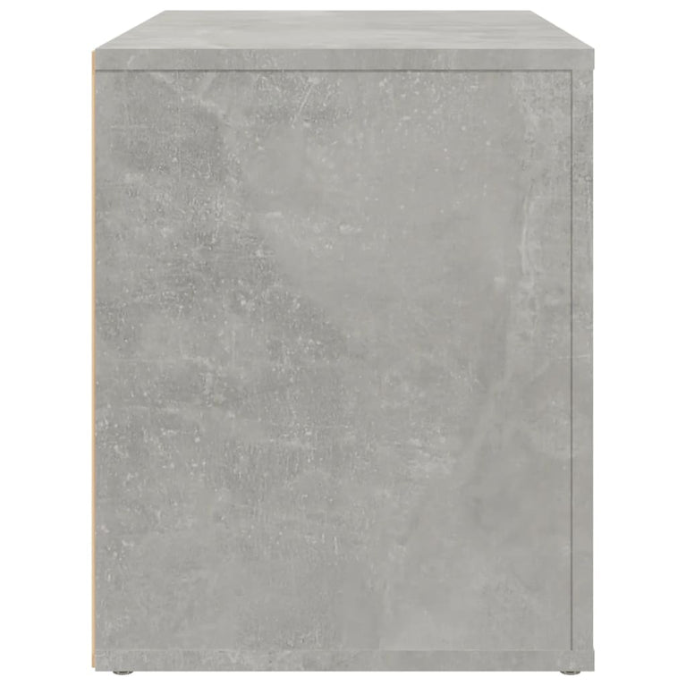 Nachtkastje 60x36x45 cm bewerkt hout betongrijs