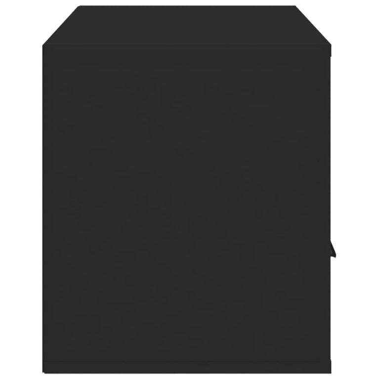 Tv-meubel 100x35x40 cm bewerkt hout zwart