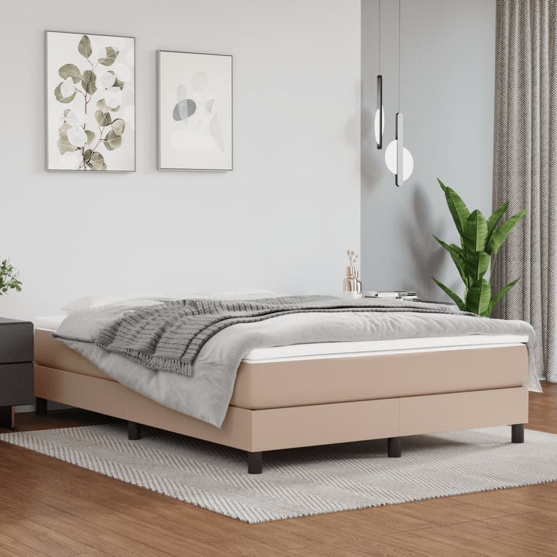Bedframe kunstleer cappuccinokleurig 140x200 cm
