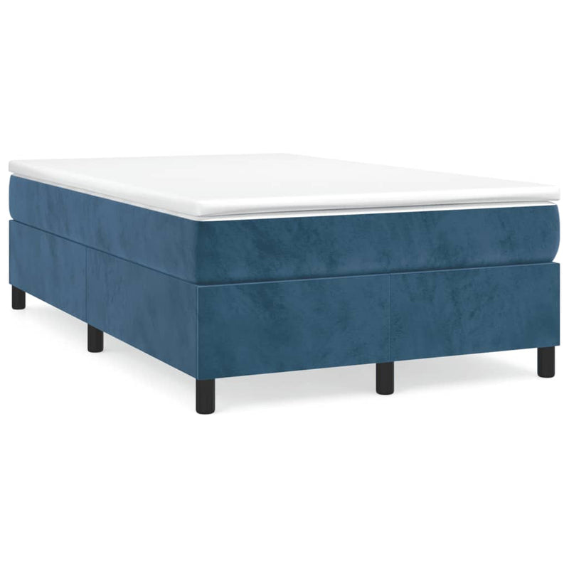 Bedframe fluweel donkerblauw 120x200 cm