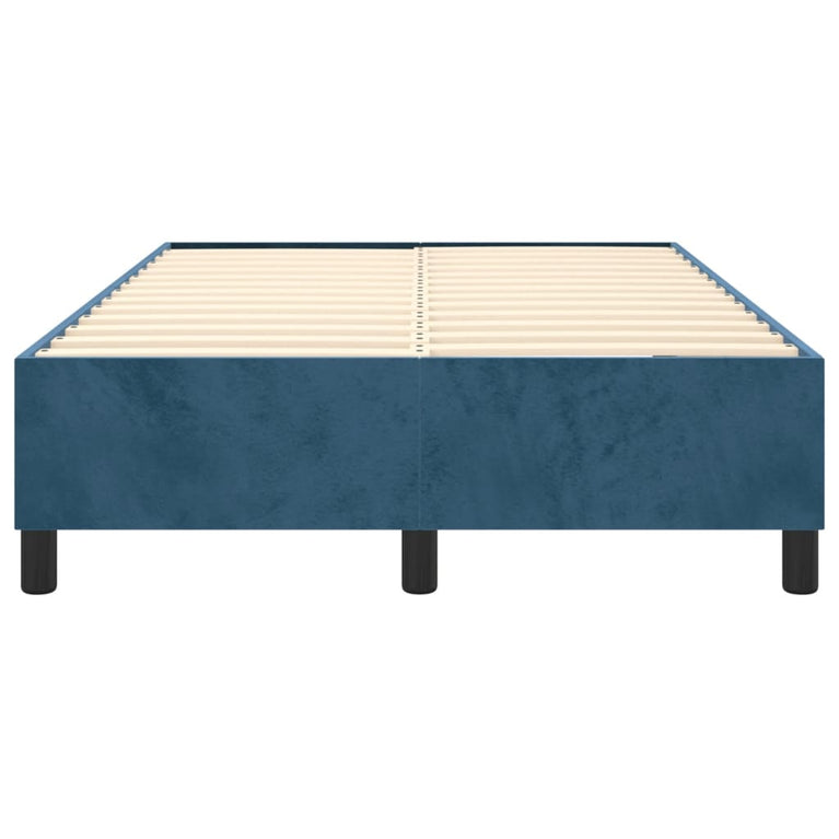 Bedframe fluweel donkerblauw 120x200 cm