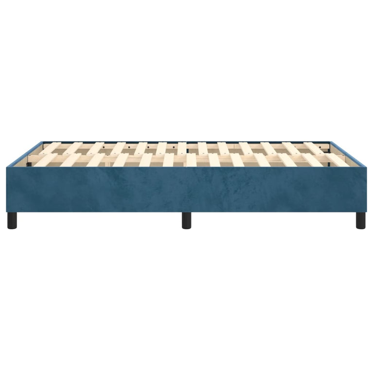 Bedframe fluweel donkerblauw 120x200 cm