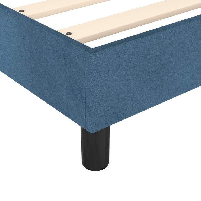 Bedframe fluweel donkerblauw 120x200 cm