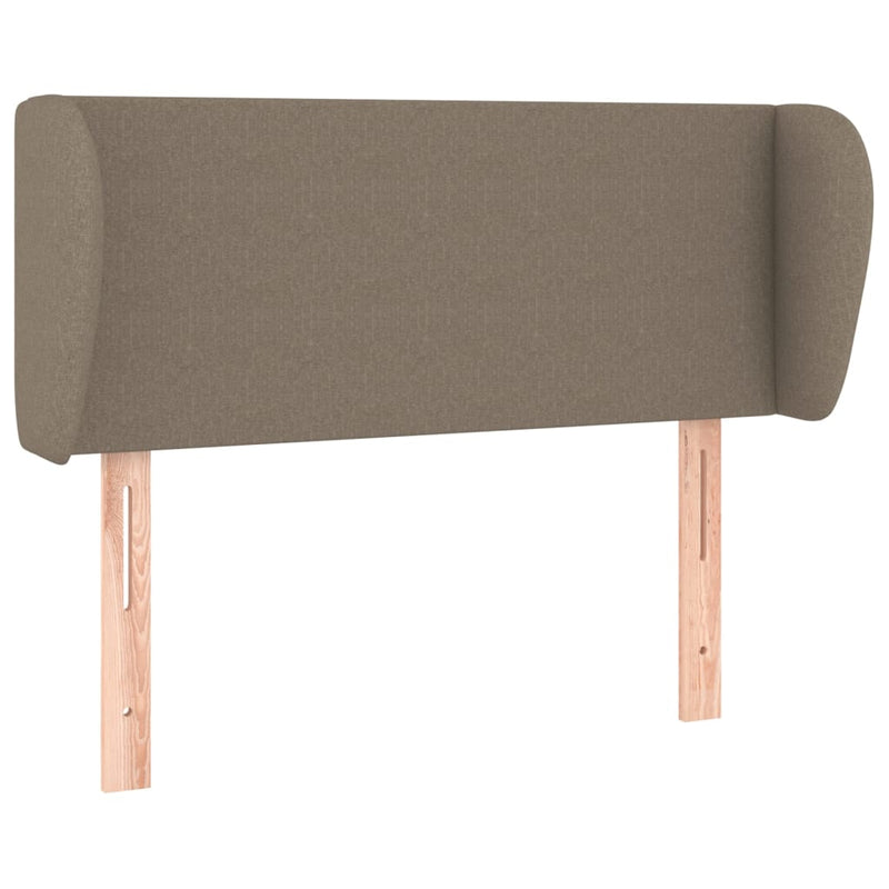 Hoofdbord met randen 83x23x78/88 cm stof taupe