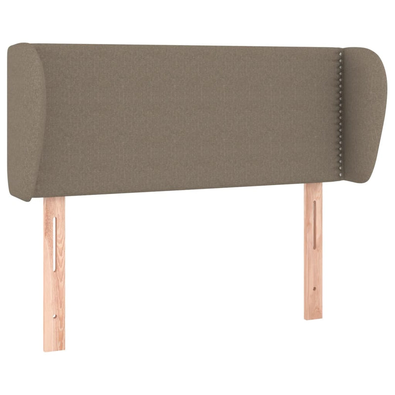 Hoofdbord met randen 83x23x78/88 cm stof taupe