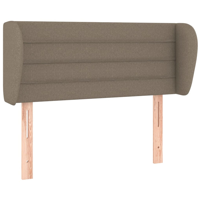 Hoofdbord met randen 83x23x78/88 cm stof taupe