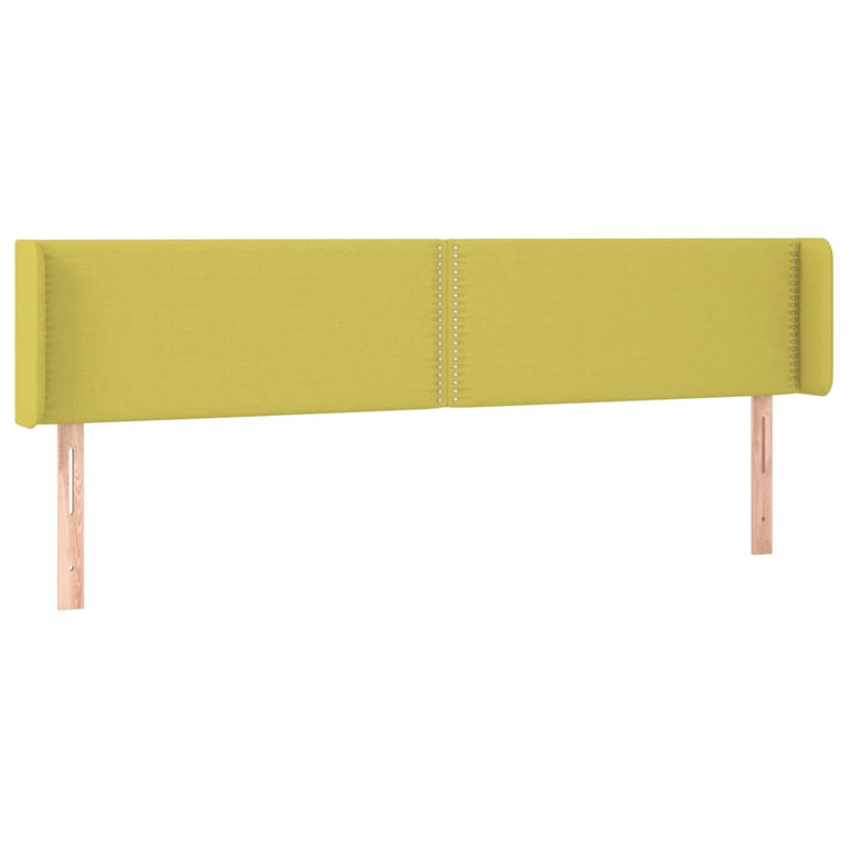 Hoofdbord LED 163x16x78/88 cm stof groen