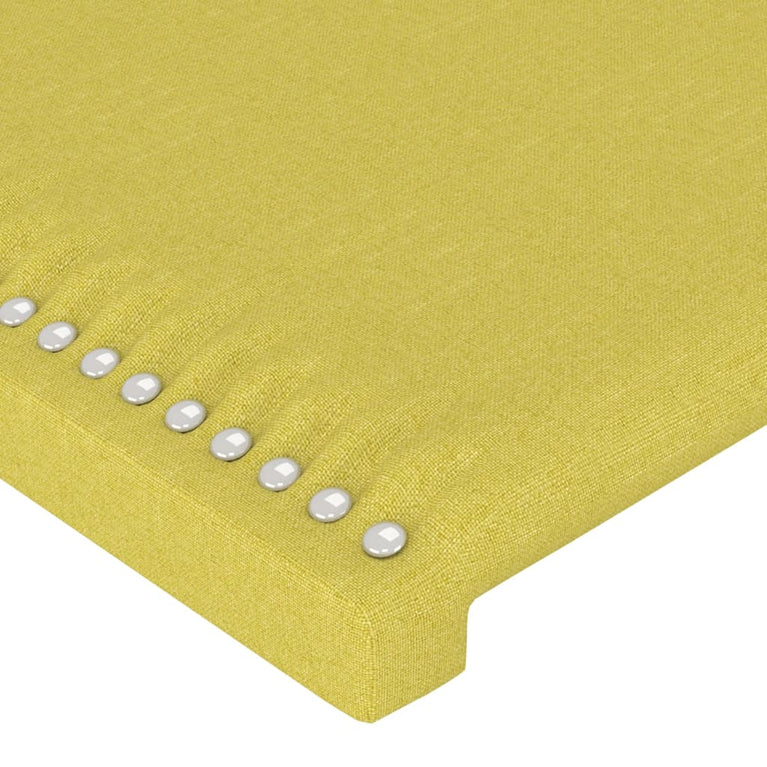 Hoofdbord LED 163x16x78/88 cm stof groen