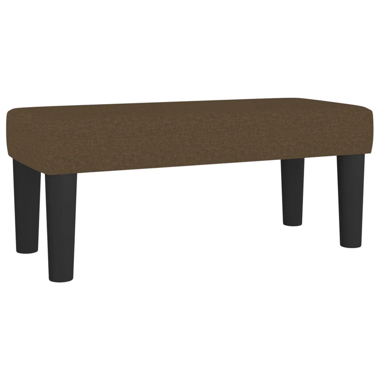 Boxspring met matras stof donkerbruin 90x190 cm