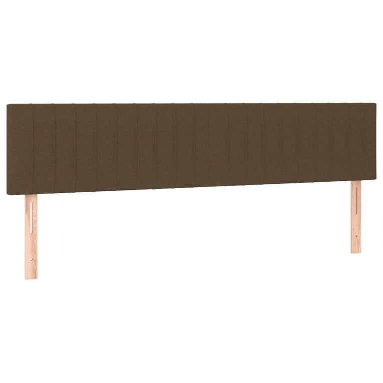 Boxspring met matras stof donkerbruin 160x200 cm