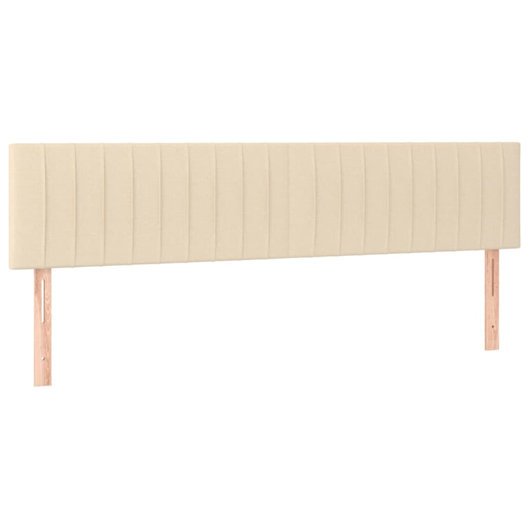 Boxspring met matras en LED stof crèmekleurig 160x200 cm