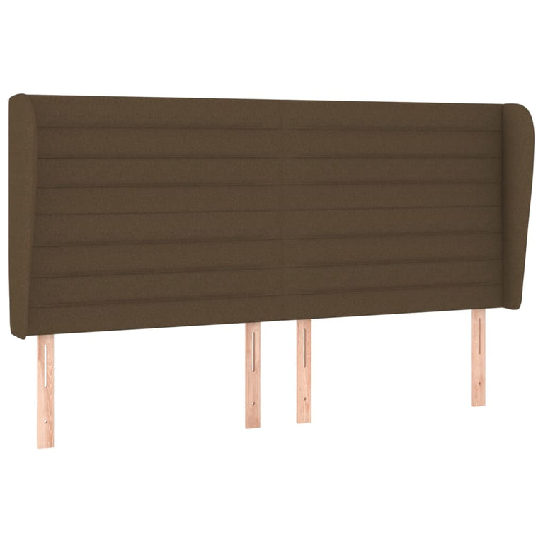 Boxspring met matras stof donkerbruin 180x200 cm